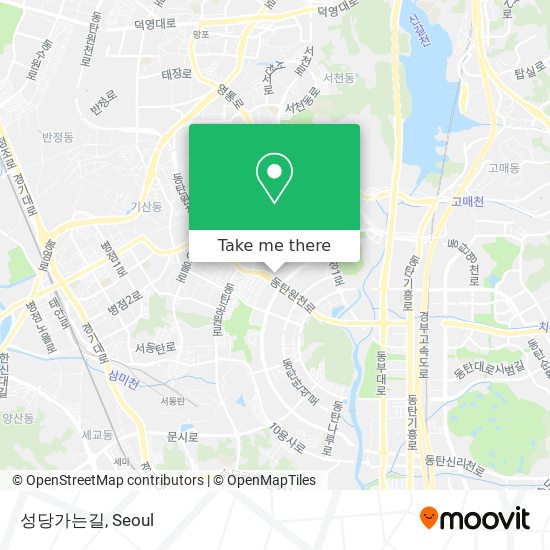 성당가는길 map