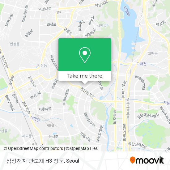 삼성전자 반도체 H3 정문 map