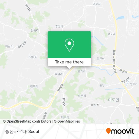 송산사우나 map