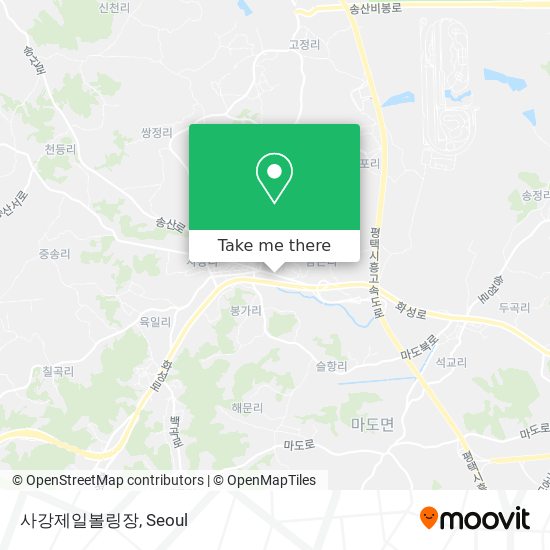 사강제일볼링장 map