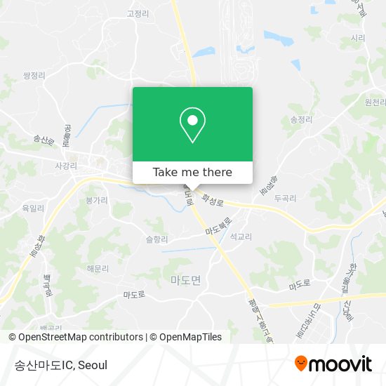 송산마도IC map
