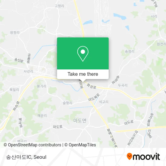 송산마도IC map