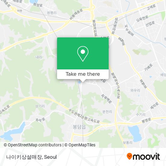 나이키상설매장 map