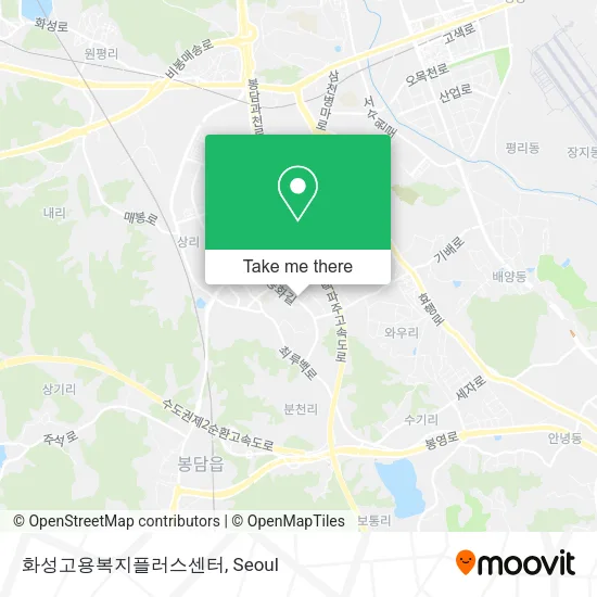 화성고용복지플러스센터 map
