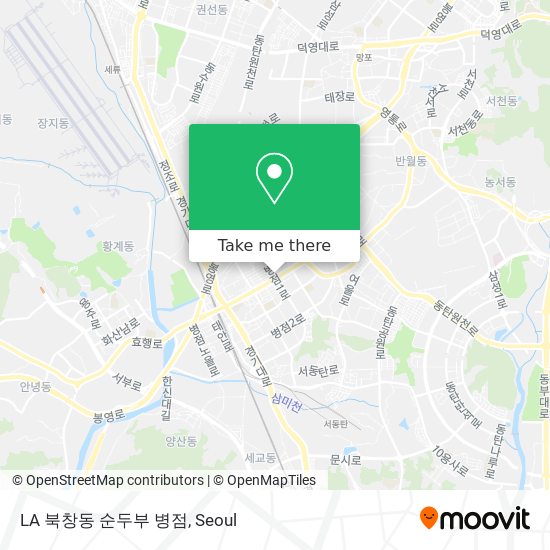 LA 북창동 순두부 병점 map