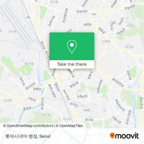 롯데시네마 병점 map