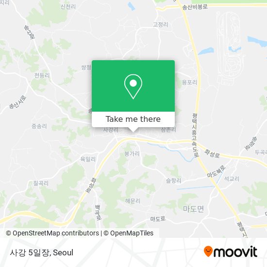 사강 5일장 map