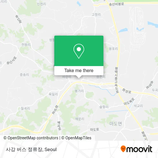 사강 버스 정류장 map