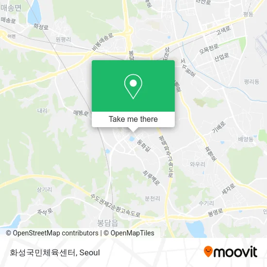 화성국민체육센터 map
