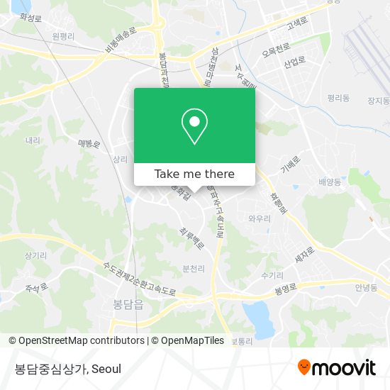 봉담중심상가 map