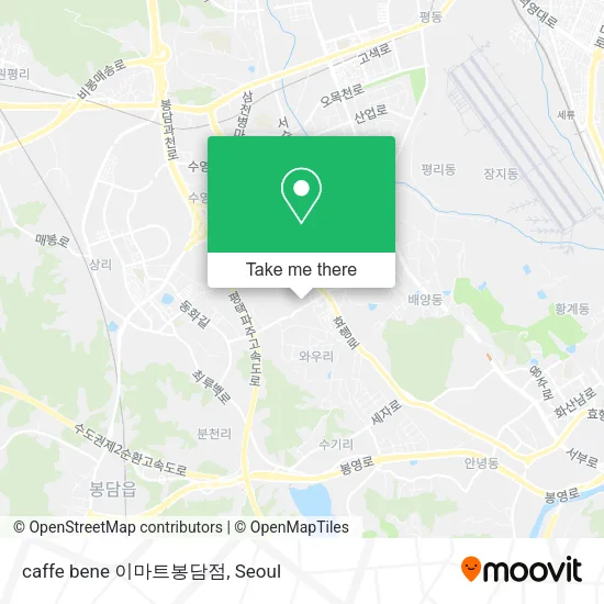 caffe bene 이마트봉담점 map