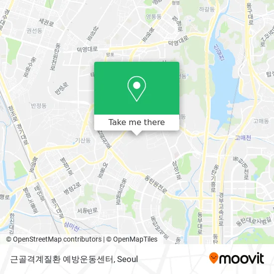 근골격계질환 예방운동센터 map
