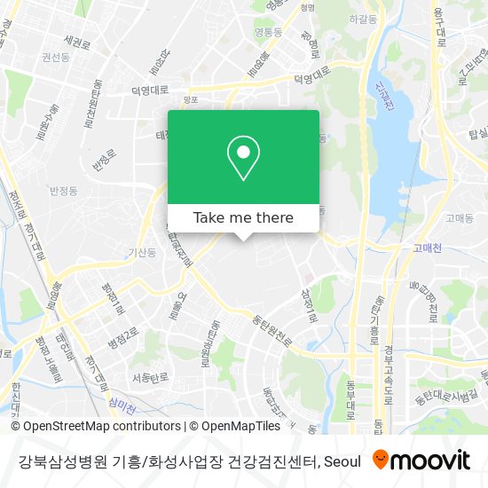 강북삼성병원 기흥/화성사업장 건강검진센터 map