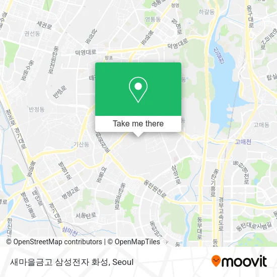 새마을금고 삼성전자 화성 map