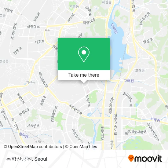 동학산공원 map