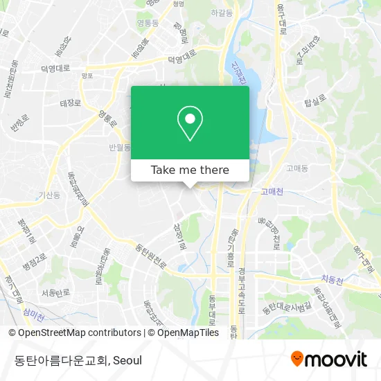 동탄아름다운교회 map