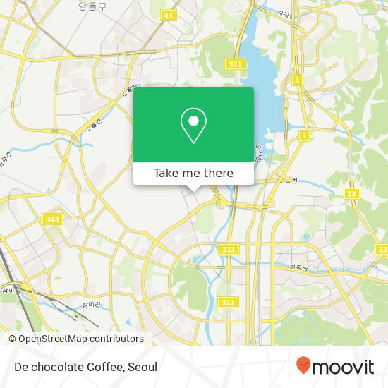 De chocolate Coffee map