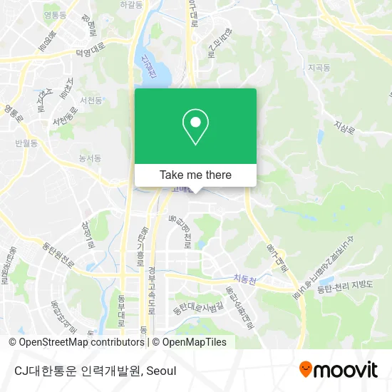 CJ대한통운 인력개발원 map