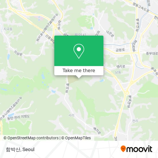 함박산 map