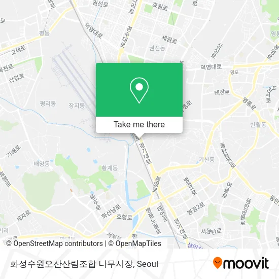 화성수원오산산림조합 나무시장 map