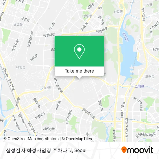 삼성전자 화성사업장 주차타워 map
