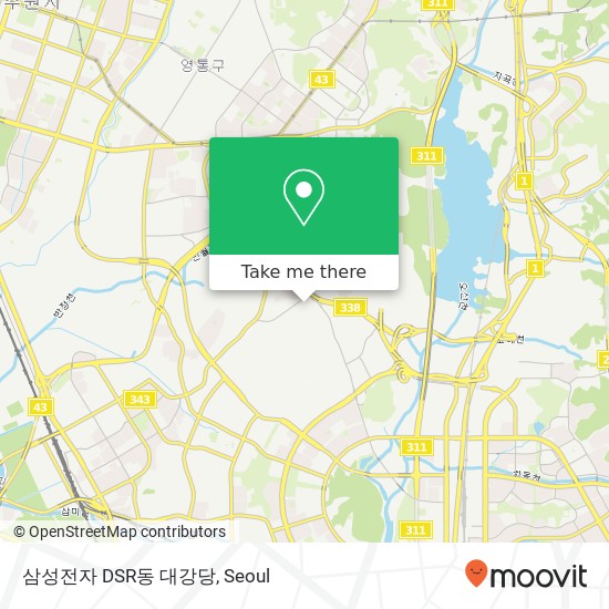 삼성전자 DSR동 대강당 map