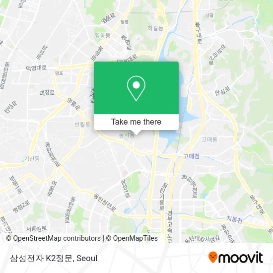 삼성전자 K2정문 map