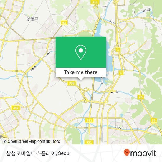 삼성모바일디스플레이 map