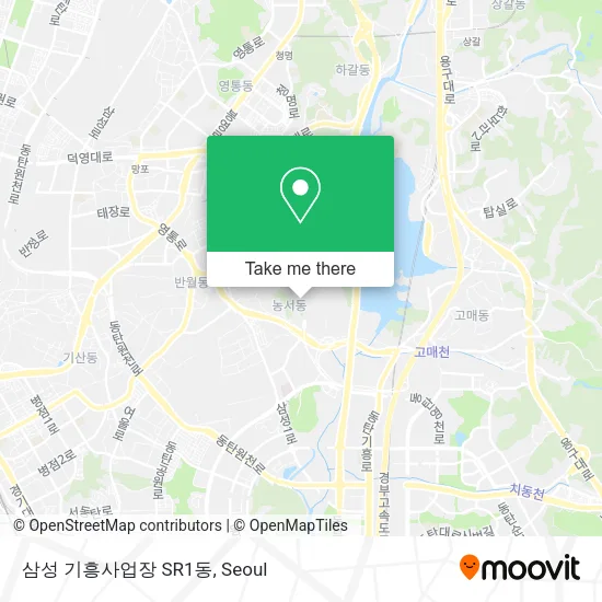 삼성 기흥사업장 SR1동 map