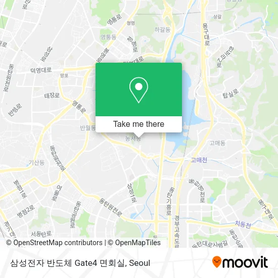 삼성전자 반도체 Gate4 면회실 map