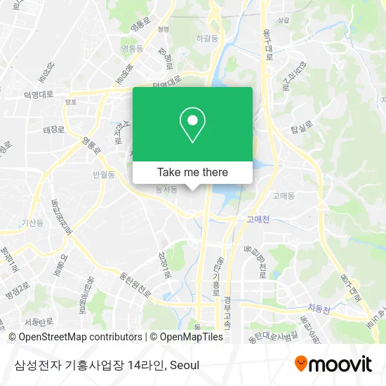 삼성전자 기흥사업장 14라인 map
