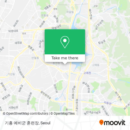 기흥 예비군 훈련장 map