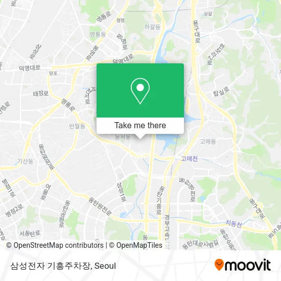 삼성전자 기흥주차장 map