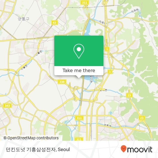 던킨도넛 기흥삼성전자 map