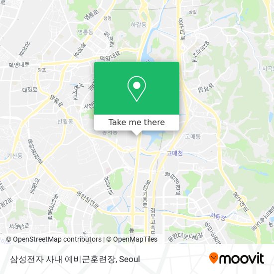 삼성전자 사내 예비군훈련장 map