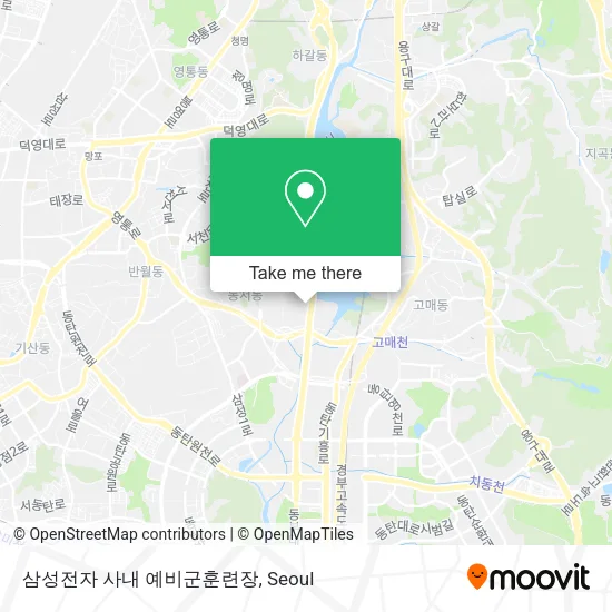 삼성전자 사내 예비군훈련장 map