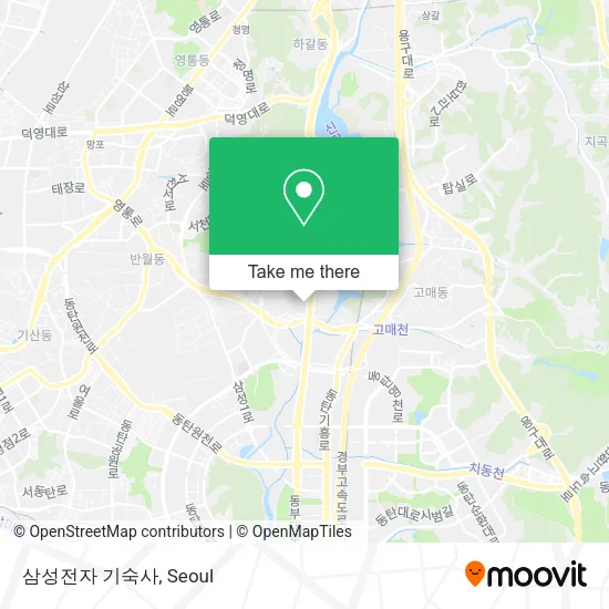 삼성전자 기숙사 map