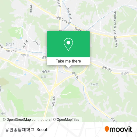 용인송담대학교 map