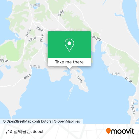 유리섬박물관 map
