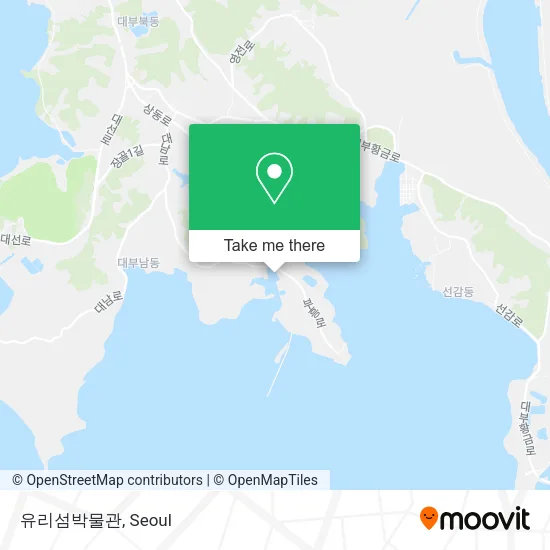 유리섬박물관 map