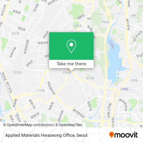 Applied Materials Hwaseong Office map