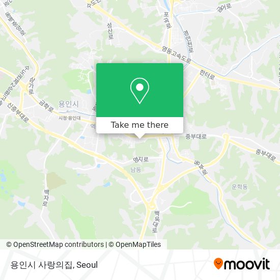 용인시 사랑의집 map