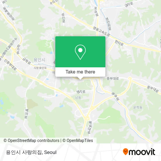 용인시 사랑의집 map