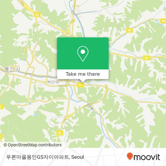 푸른마을용인GS자이아파트 map