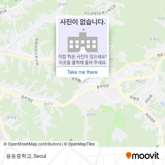 용동중학교 map