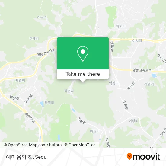 예마음의 집 map