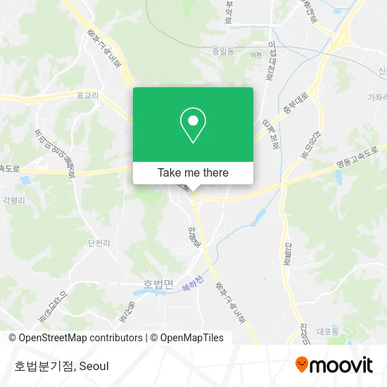 호법분기점 map