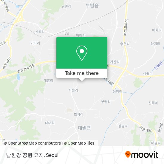 남한강 공원 묘지 map