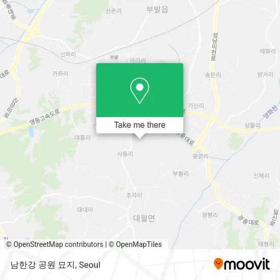 남한강 공원 묘지 map