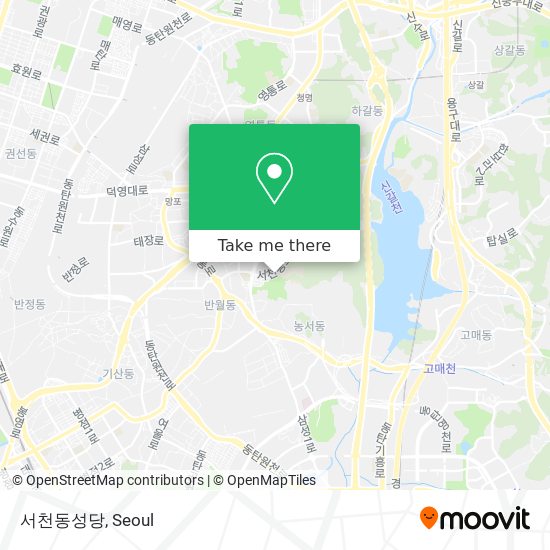 서천동성당 map